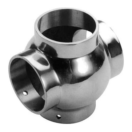 Lavi Industries Lavi Industries, Ball Cross, for 1.5" Tubing, Polished Stainless Steel 40-706/1H